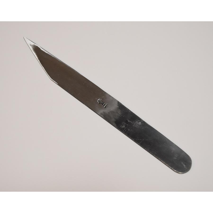 切り出し小刀 片刃 6分 19mm 青紙鍛造 黒打 高品質 日本製 切れ味抜群