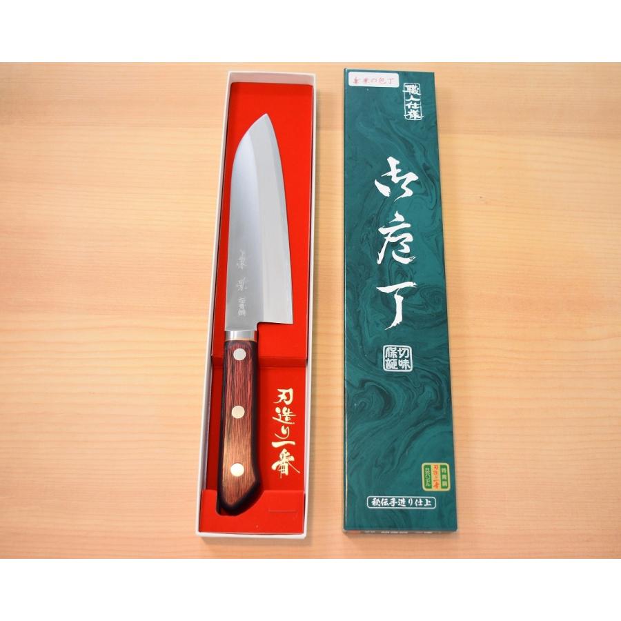 高級包丁 三徳包丁 170mm 青紙スーパー 割込 ツバ付『兼景』 高 高級包丁 三徳包丁 170mm 青紙スーパー 割込 ツバ付『兼景』 高