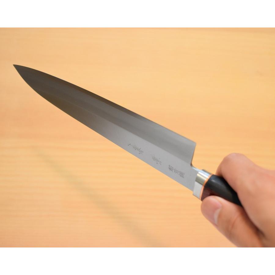 高級包丁 牛刀 180mm 青紙スーパー 割込 ツバ付『兼景』 高品質 高級包丁 牛刀 180mm 青紙スーパー 割込 ツバ付『兼景』 高品質