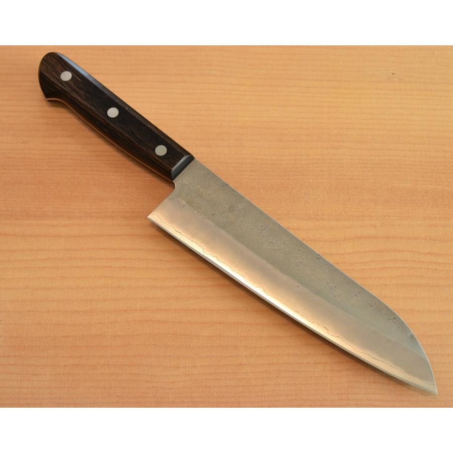 高級包丁 三徳包丁 180mm 銀紙3号 銀三 割込 三つ鋲本通し柄 高品質