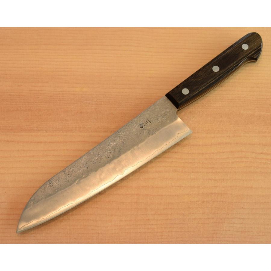 高級包丁 三徳包丁 180mm 銀紙3号 銀三 割込 三つ鋲本通し柄 高品質