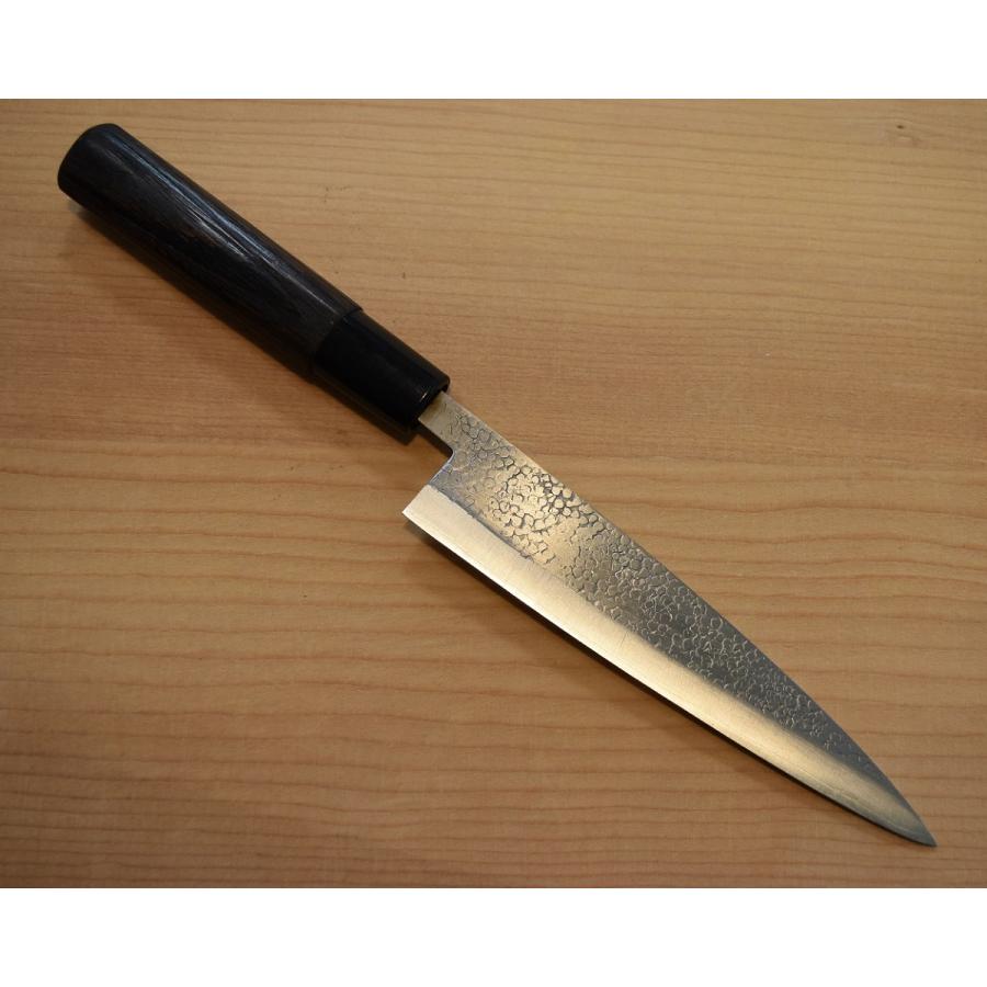 全品送料無料 青紙鋼両刃アジ切包丁120mm アジ切り包丁 3.5寸 片刃右