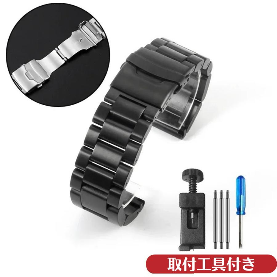 互換品】 ステンレスベルト 22mm 24mm 26mm パネライ Pam441 111