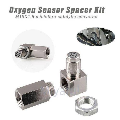 FY-UU 触媒コンバーター 90度酸素センサースペーサーキット 触媒、キャタライザー