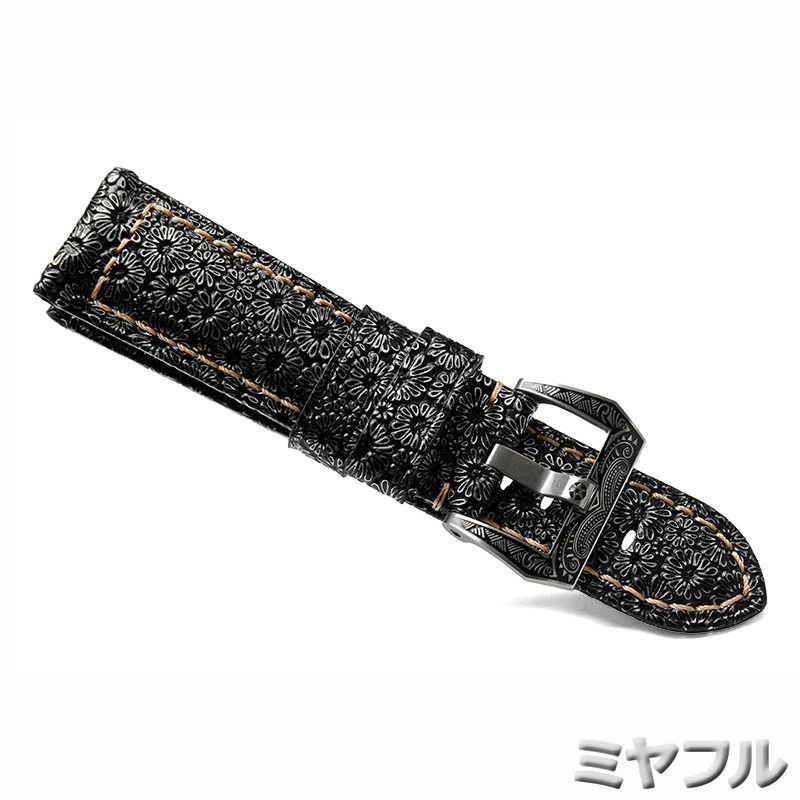 パネライ 純正　替ベルト　26㎜ 22㎜ For PANERAI パネライ 幅22/24/26mm 時計バンド レザーベルト