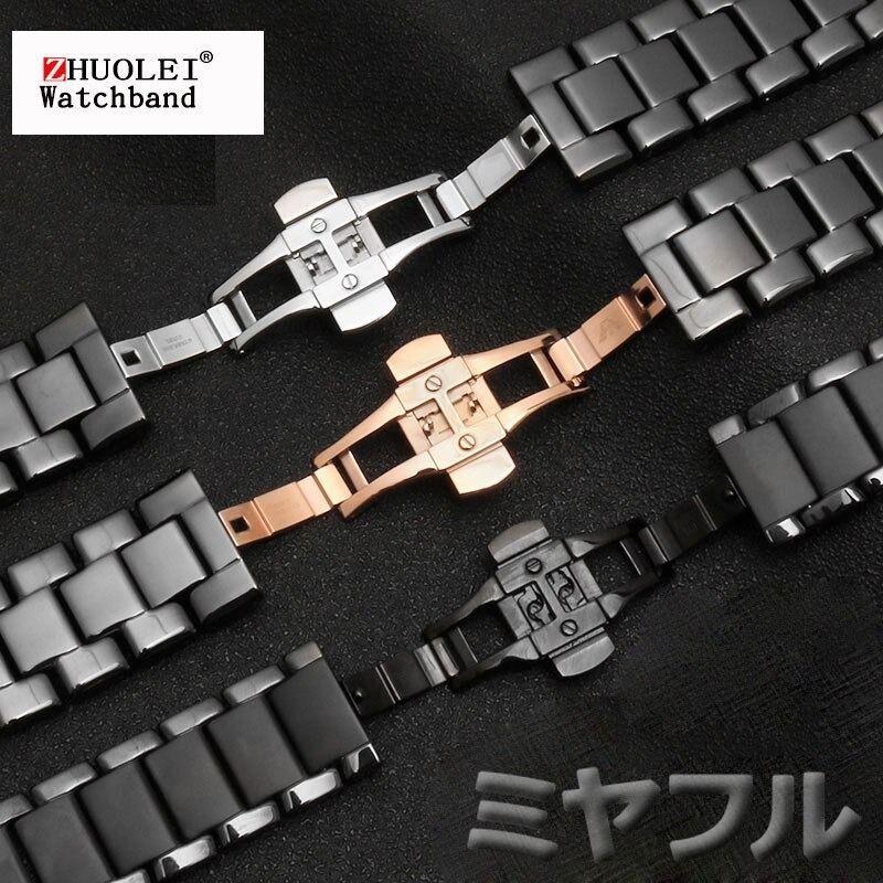 互換品】アルマーニ 時計バンド 交換 互換 セラミック 22 24 mm 