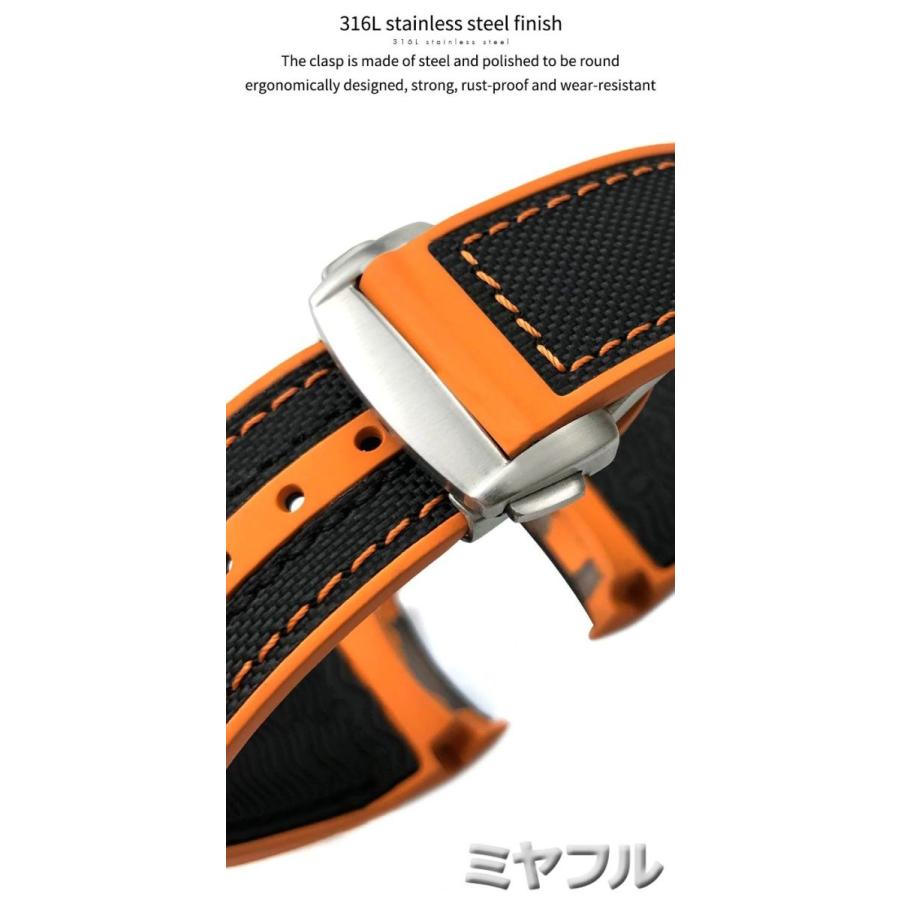 互換品】オメガ シーマスター 時計 交換ベルト 21mm 22mm ナイロン