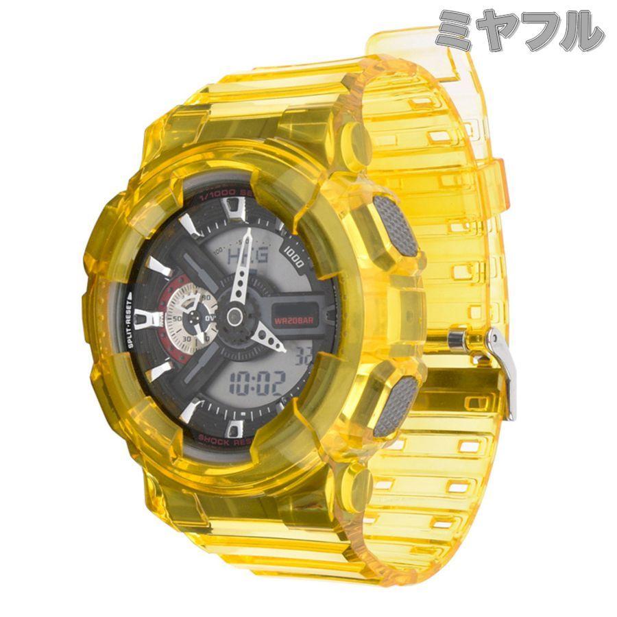 G-SHOCK GA-110 lsイエロー　ベルトベゼル交換済 Amazon.co.jp: G-SHOCK カスタム ga100 ga110 ga120 gd100 gd110