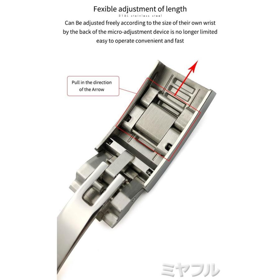 腕時計 ベルト交換 バックル付き ロレックス デイトナ サブマリーナ ヨットマスター 互換 社外品｜miyaful｜12