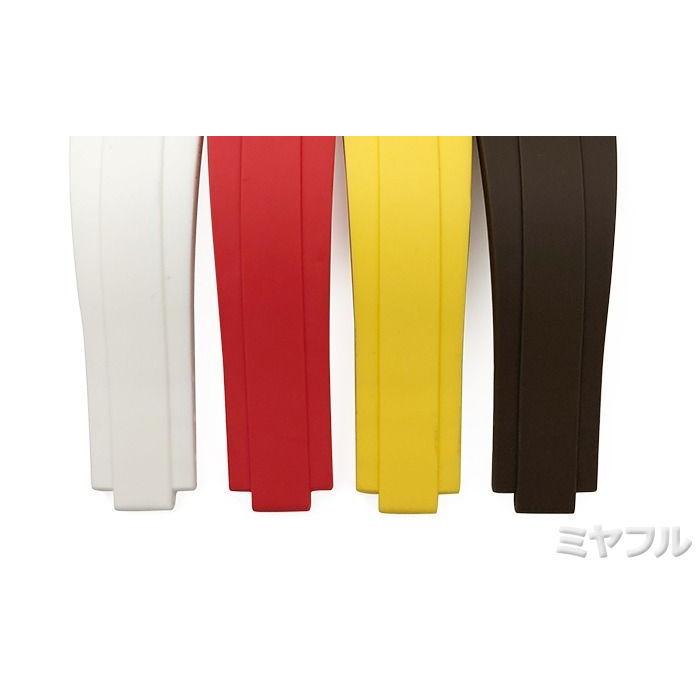 【互換品】腕時計 ラバーベルト ロレックス デイトナ サブマリーナ ヨットマスター バックル付き交換ベルト 互換 社外品の画像