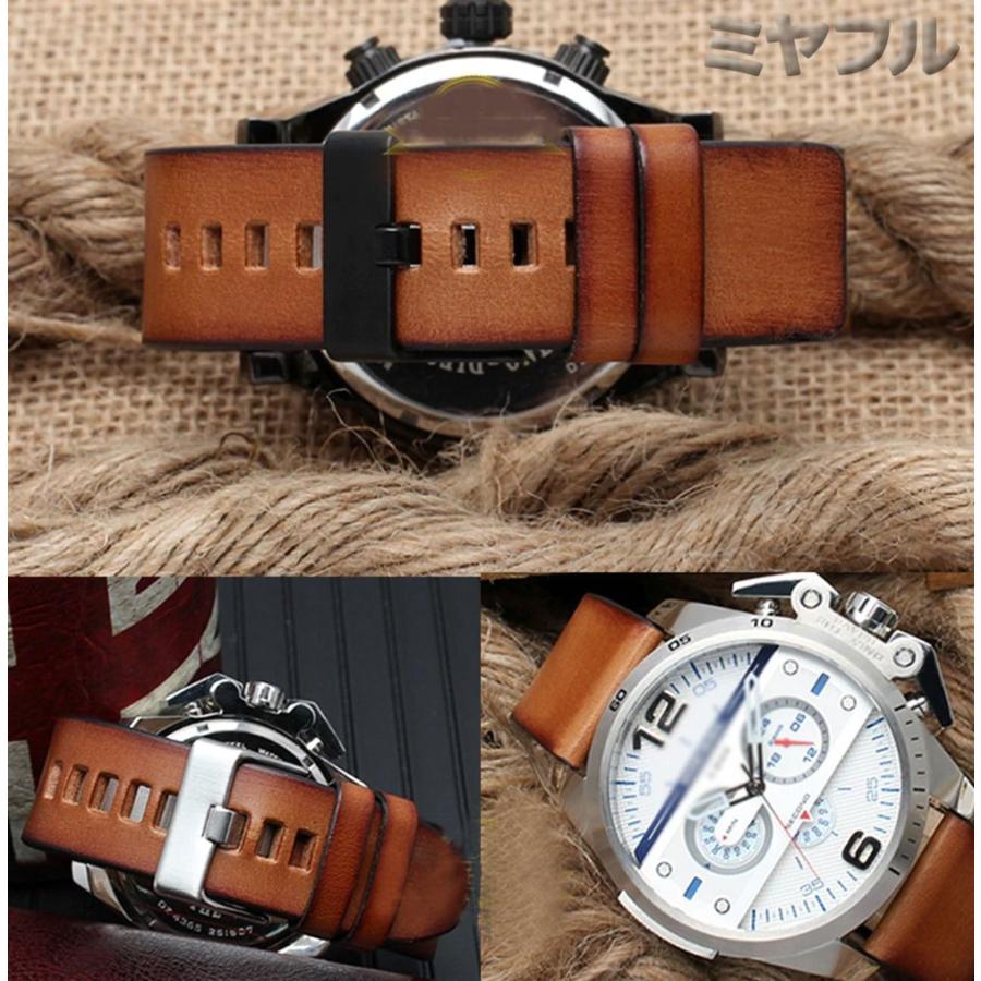 互換品】ディーゼル 時計ベルト 本革 ストラップ 社外品 22mm 24mm