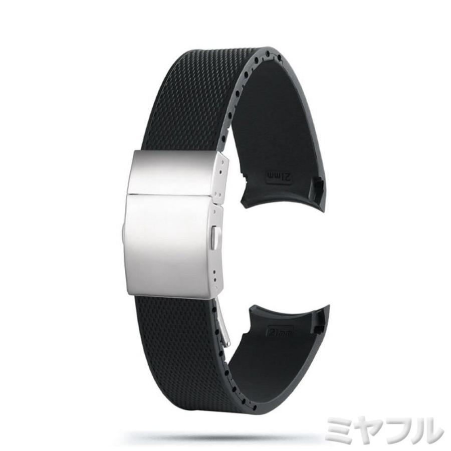 互換品】ダイビング ラバーストラップ 21mm ロンジンHydroconquestL3