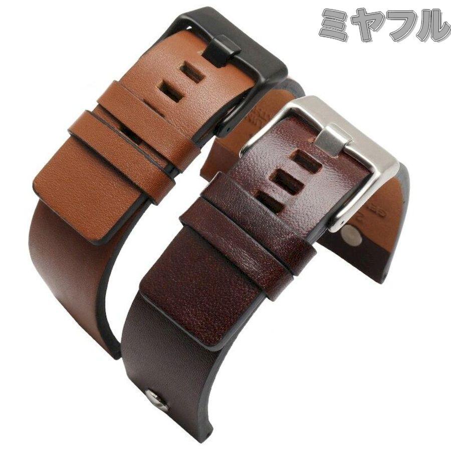 互換品】腕時計用ベルト バンド 牛革 22,24,26,28,30,32mm ピン