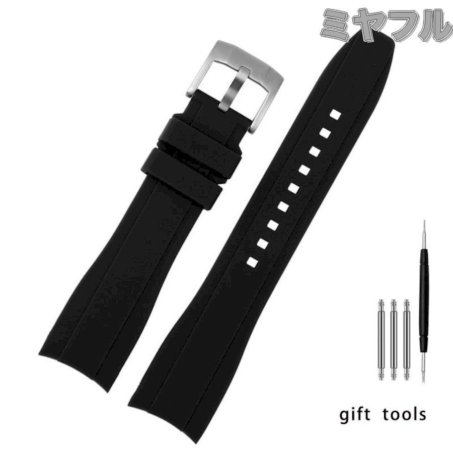 互換品】腕時計用ベルト バンド ラバー 19,20,21,22,24mm ピンバックル
