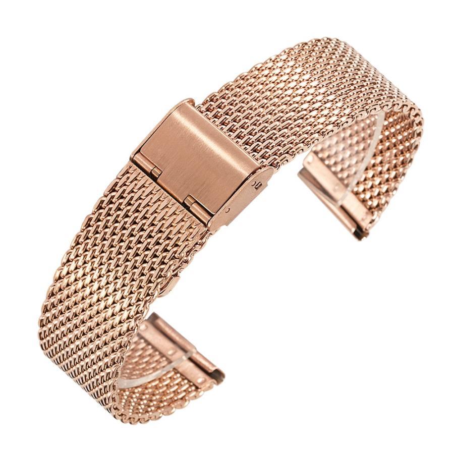 互換品】腕時計用ベルト バンド ステンレス 18.20.22.24mm ミラノ