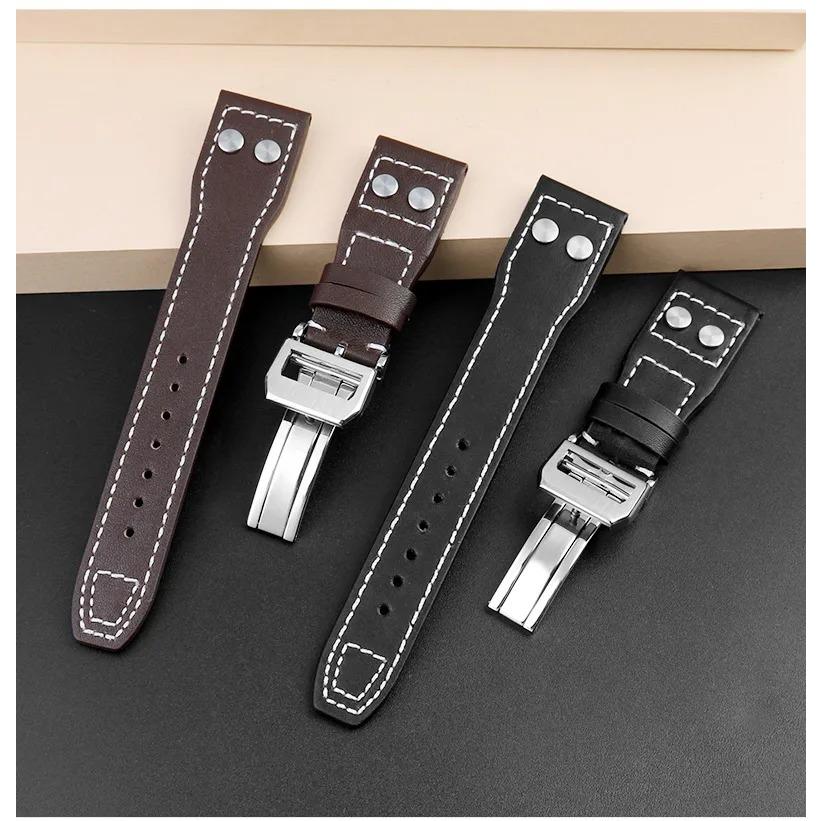 互換品】腕時計 ベルト バンド 交換 IWC ビッグパイロット 互換品 牛革