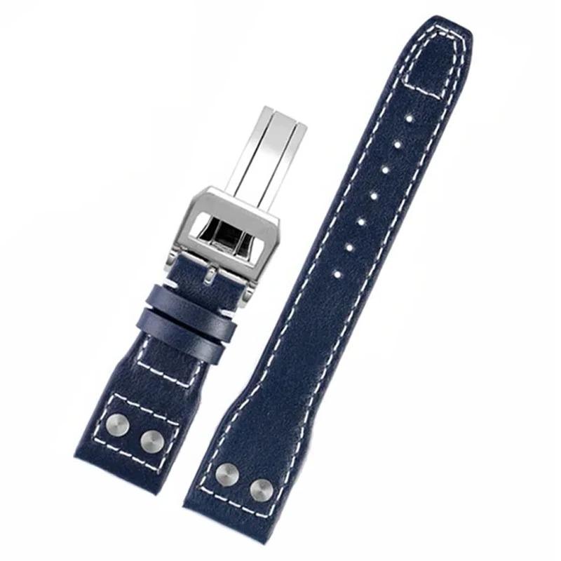 互換品】腕時計 ベルト バンド 交換 IWC ビッグパイロット 互換品 牛革