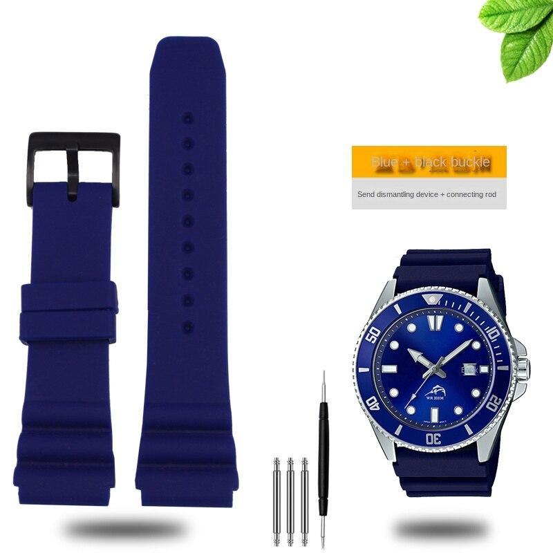 互換品】腕時計 ベルト バンド 交換 カシオ 互換品 シリコン 22mm 防水 