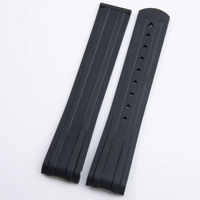 互換品】腕時計用ベルト バンド ラバー 20mm オメガ シーマスター300