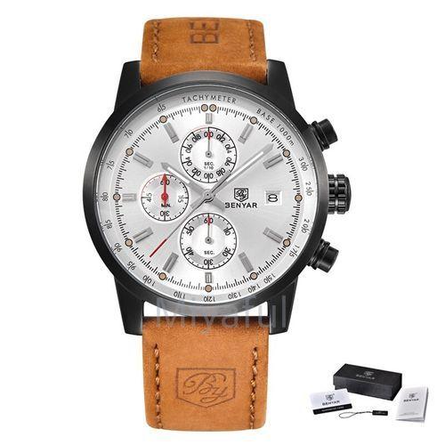 BENYAR 腕時計 メンズ 海外ブランド おすすめ クォーツ L Brown black white