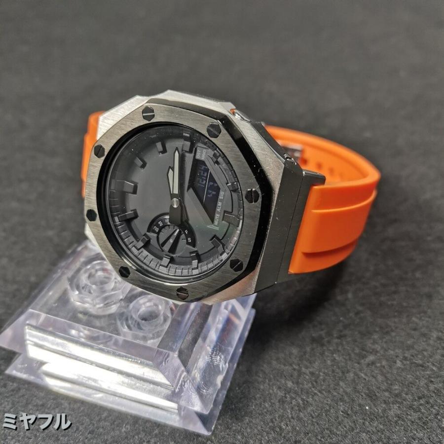 互換品】Gショック ベルト交換 GA-2100 2110用 ウォッチストラップ