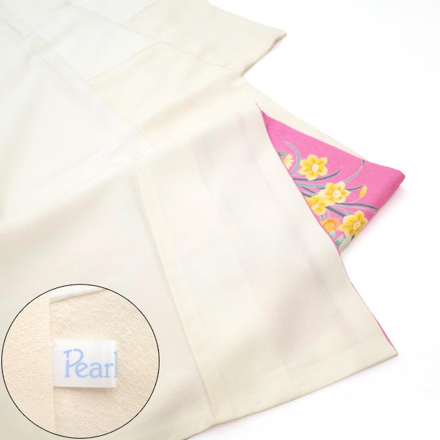 訪問着 着物 正絹 袷 刺繍 ピンク オフホワイト 薬玉 牡丹 菊 フォーマル 中古 仕立て上がり 身丈168 裄68 Ｌサイズ みやがわ hm0005 訪問着 着物 正絹 袷 刺繍 ピンク オフホワイト 薬玉 牡丹 菊