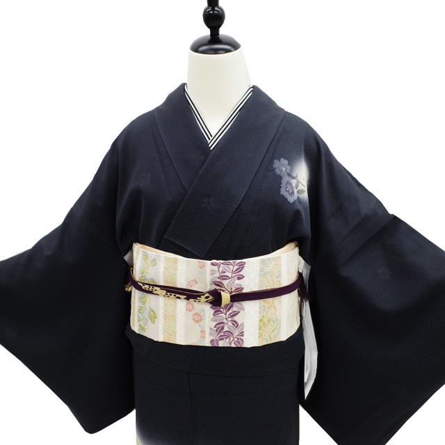 訪問着 着物 袷 手染め 金彩加工 ベージュ 裄66.5 M 中古 訪問着 着物 袷 手染め 金彩加工 ベージュ 裄66.5 M 中古