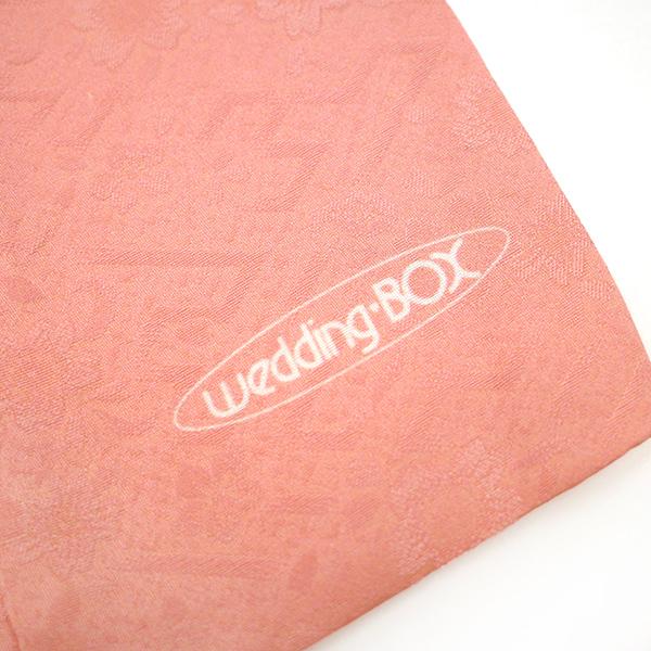 訪問着 着物 Wedding BOX ピンク 古典柄 向かい鶴菱 道長取り 牡丹 松 菊 橘 地紋 中古 仕立て上がり 身丈168 裄丈68 Ｌサイズ みやがわ hm0041 訪問着 着物 Wedding BOX ピンク 古典柄 向かい鶴菱 道長 牡丹 松 菊