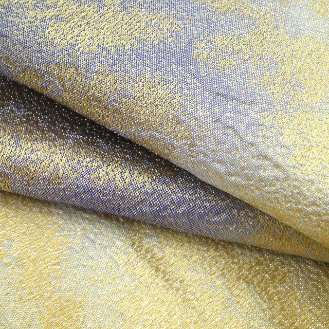 型押し風 全通 袋帯 金彩 ふくれ織 アンティーク調 正絹 Q645 型押し風 全通 袋帯 金彩 ふくれ織 アンティーク調 正絹 Q645