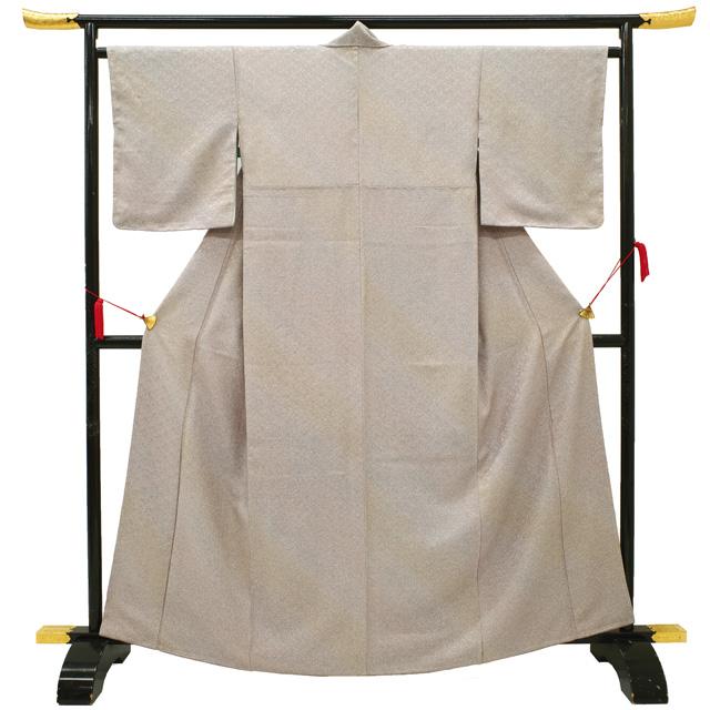 すごい値! 小紋 未使用 着物 正絹 袷 手染め ぼかし染 グレー すごい値! 小紋 未使用 着物 正絹 袷 手染め ぼかし染 グレー