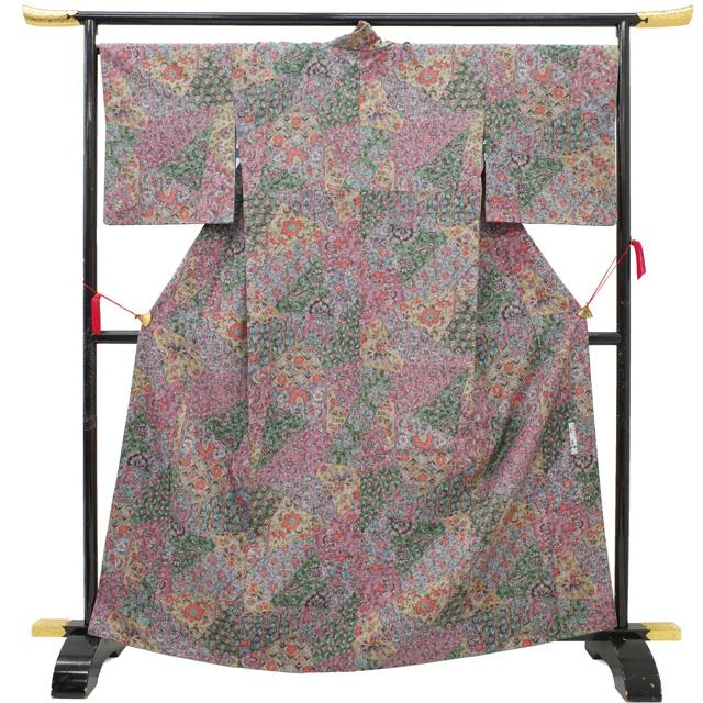 すごい値! 紬 リサイクル 着物 正絹 袷 作家物 更喜 落款 手 すごい値! 紬 リサイクル 着物 正絹 袷 作家物 更喜 落款 手