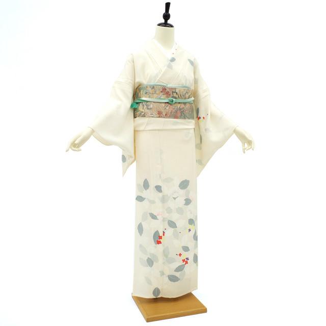 未使用近い ほぼ美品 袷 正絹 蘇州刺繍 訪問着 フルセット 身丈