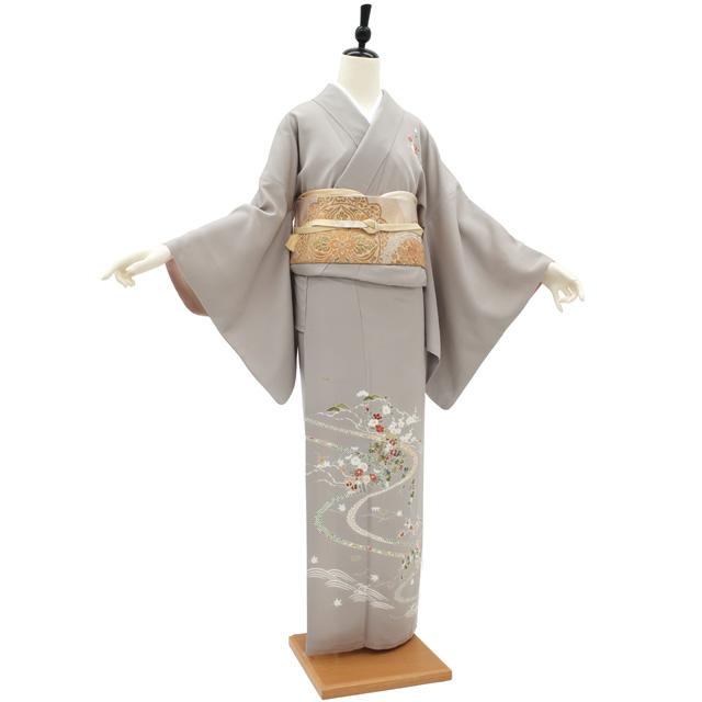 着物 訪問着 上質 フォーマル 手染め 正絹 裄64 Mサイズ 袷 wf05 訪問着 着物 未使用 フォーマル 正絹 袷 手染め 金彩加工 薄縹