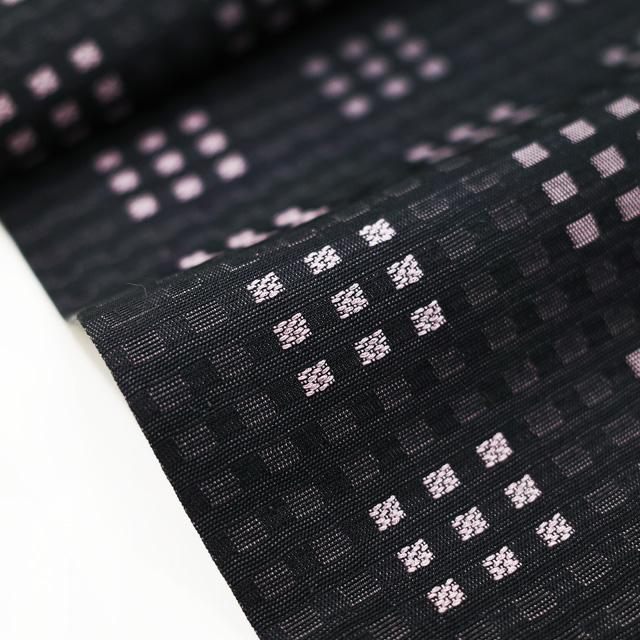御召 単衣 着物 春 秋 お召 西陣きもの會 御召機の証 安治郎 黒 御召 単衣 着物 春 秋 お召 西陣きもの會 御召機の証 安治郎 黒