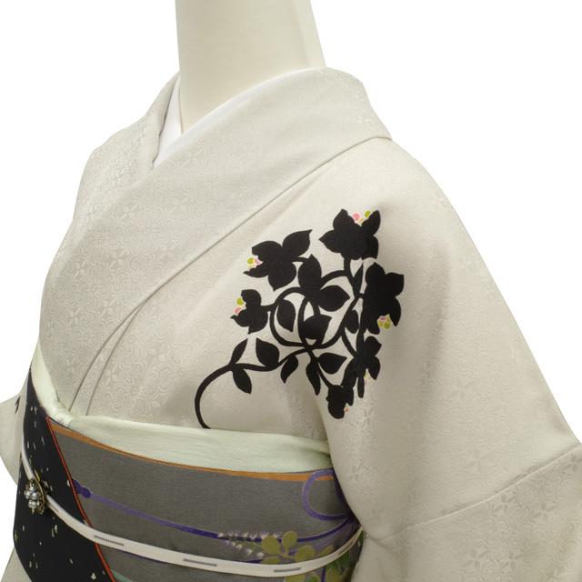 良品 作家物 縮緬地 本加工染 附下げ・訪問着（正絹）仕立上り