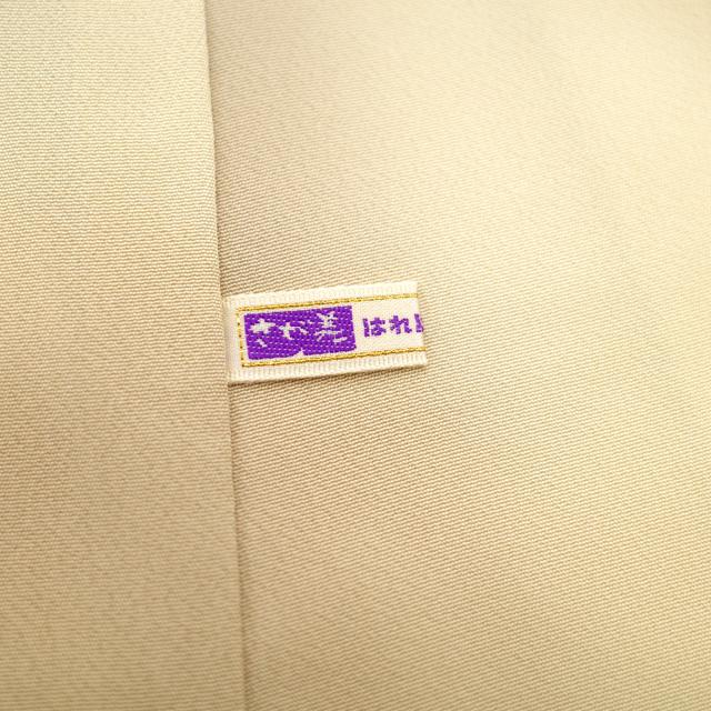 紬 訪問着 袷 着物 汕頭刺繍 スワトウ 手刺繍 ライトベージュ 笹 紬 訪問着 袷 着物 汕頭刺繍 スワトウ 手刺繍 ライトベージュ 笹