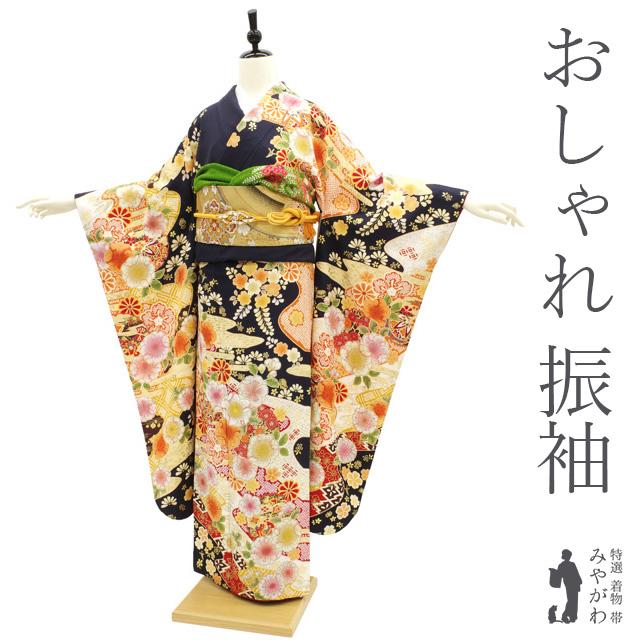 振り袖　フルセット　別誂長襦袢　赤　成人式　ガード加工　金彩加工　桜　816 kimono-japan_fri023