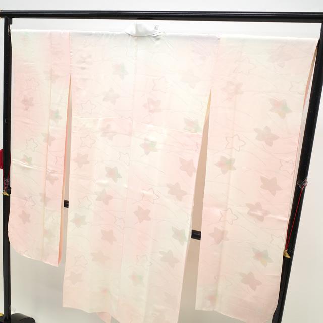 振袖用 長襦袢 襦袢 正絹 袖無双 薄ピンク ぼかし 地紋 花 成人 振袖用 長襦袢 襦袢 正絹 袖無双 薄ピンク ぼかし 地紋 花 成人