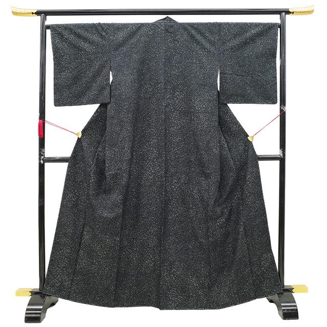 新古品】 本場牛首紬 着物 未使用 正絹 石川県指定無形文化財 白山工房 