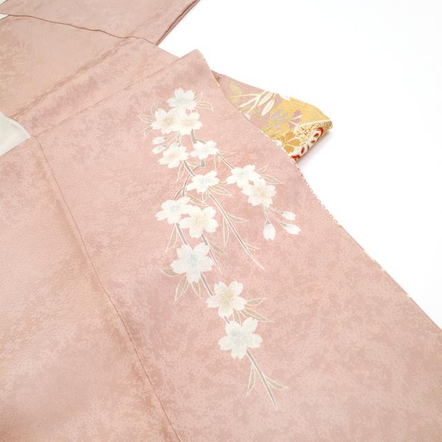 訪問着 フォーマル 着物 未使用 正絹 金駒刺繍 金彩加工 手染め