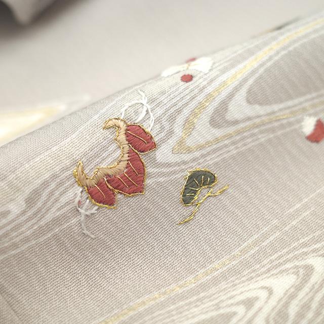 訪問着 単衣 着物 未使用 正絹 春 秋 フォーマル 手刺繍 流水 訪問着 単衣 着物 未使用 正絹 春 秋 フォーマル 手刺繍 流水