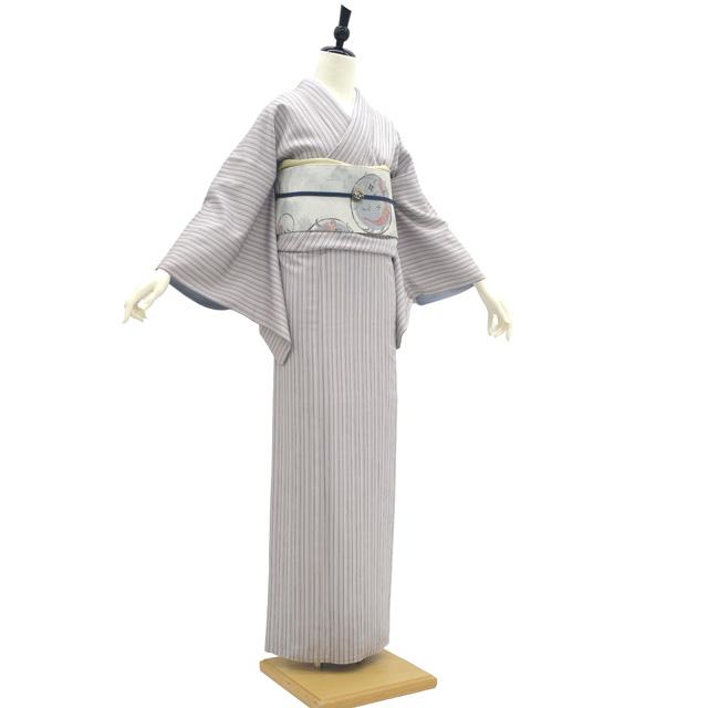 矢代仁 御召 着物 リサイクル 正絹 お召 京都西陣 先染め 上代縞 矢代仁 御召 着物 リサイクル 正絹 お召 京都西陣 先染め 上代縞