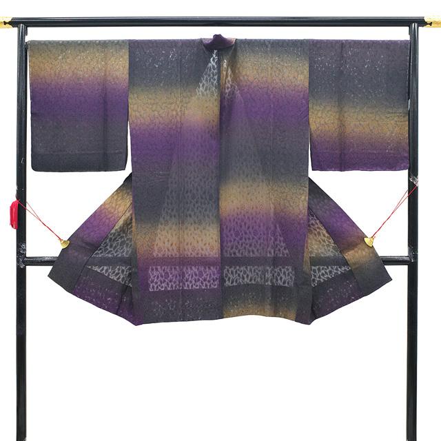 道中着 コート 未使用 単衣 紋紗 正絹 草花 春 夏 秋 新古品 仕立て