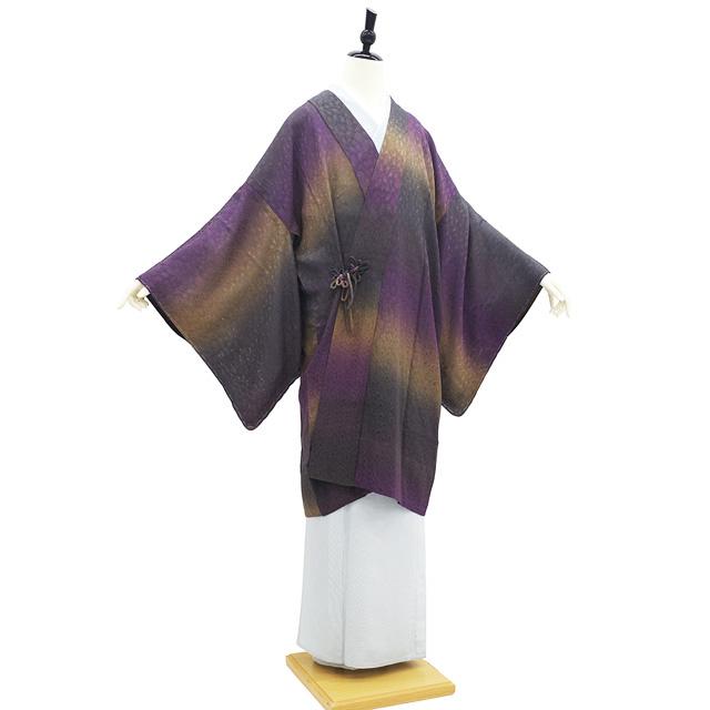 道中着 コート 未使用 単衣 紋紗 正絹 草花 春 夏 秋 新古品 仕立て
