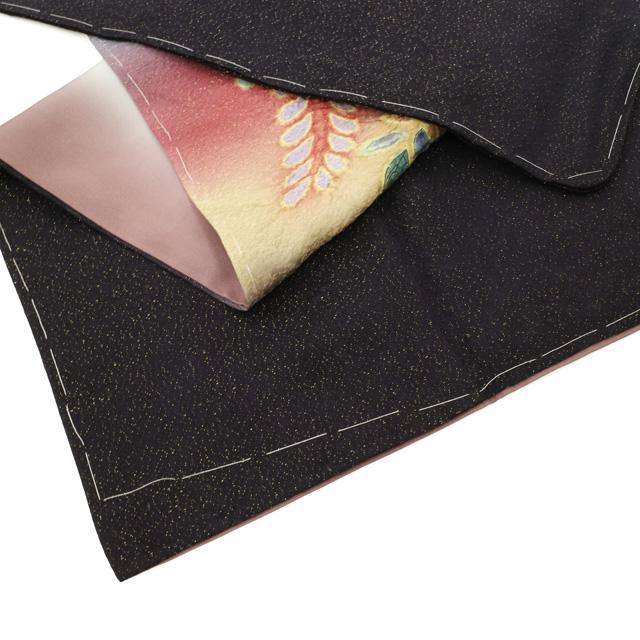 訪問着 着物 正絹 袷 深紫 刺繍 華文 花唐草 セミフォーマル 新古品 仕立て上がり 身丈168.5 裄丈71.5 ＴＬサイズ みやがわ sb17172 訪問着 着物 フォーマル 正絹 袷 加賀友禅 坂下依里子 作 濃灰紫 花