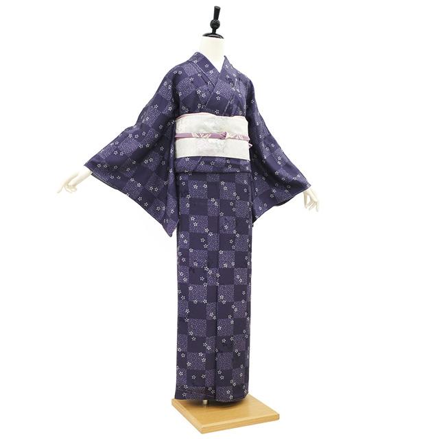 【美品　トールサイズ】江戸小紋　万筋　服部光擴　正絹　袷　裄丈70 身丈167 nikko 【楽天市場 美品江戸小紋の通販 トールサイズ】江戸小紋 万筋