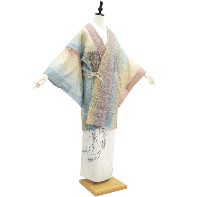 オーガンジー 道中着 単衣 コート 未使用 春 夏 秋 新古品 仕立て