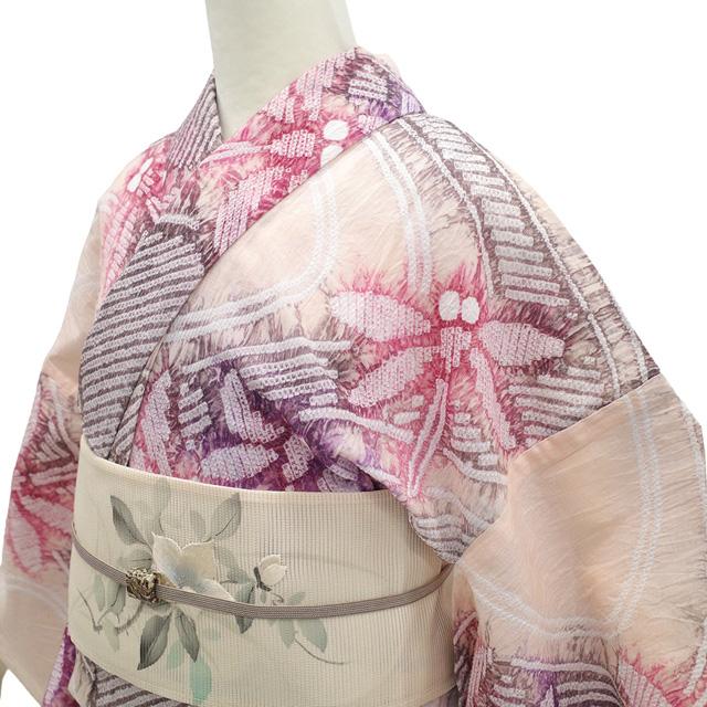 有松 浴衣 本場有松鳴海絞り 夏物 未使用 ゆかた 絞り 木綿 綿 蜻蛉