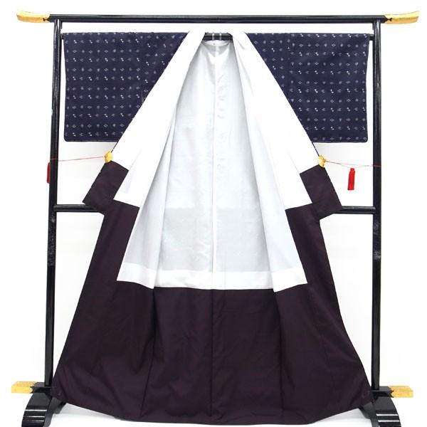 本場琉球絣 紬 沖縄県 紺色 白 赤 トゥイグァー ユカドゥ 新古品