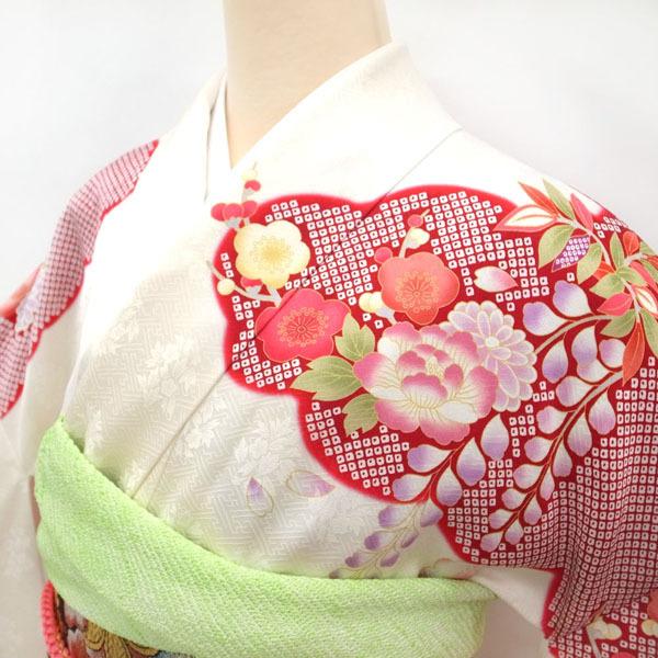最終売り切り超特価¥35800→26800 豪華 振袖 金駒刺繍 金彩加工 白 赤 ...